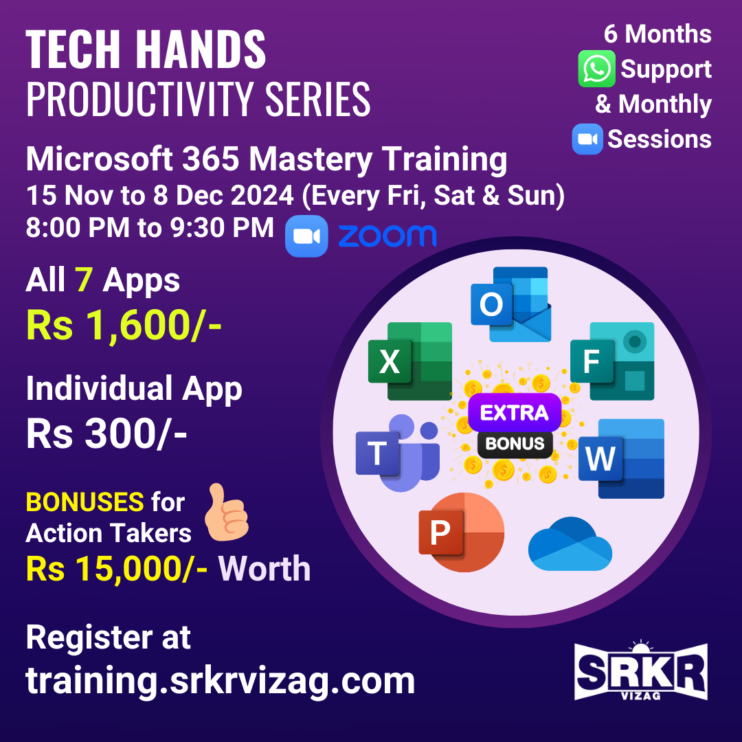 Tech Hands Productivity Series - Microsoft 365 Mastery